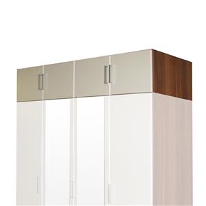 Felső szekrény 4 ajtós 61545 dió/fehér