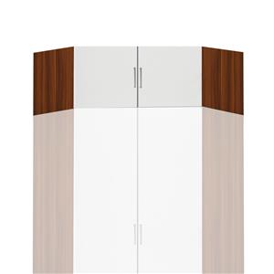 Felső sarokszekrény ESO 61555 dió / fehér