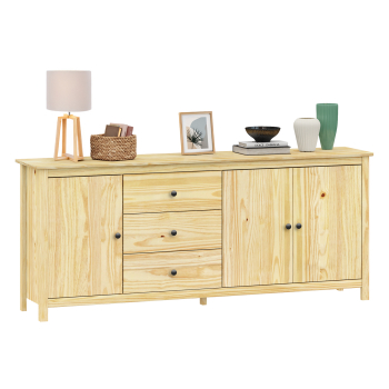 komód 3 ajtó + 3 fiók TORINO fém fogantyúval