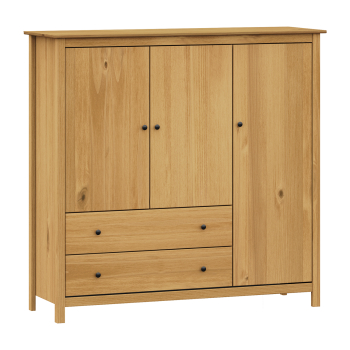 Komód 3 ajtó + 2 fiók TORINO viasz