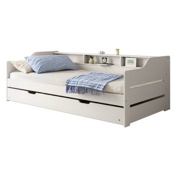 Egyszemélyes ágy pótággyal 8819B LILI fehér lakk