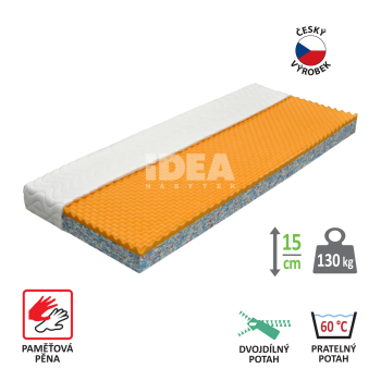 Matrac huzattal IDEA VISCO 80x200x15 cm M31